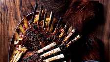 Pomegranate and Fennel Glazed Rack of Lamb